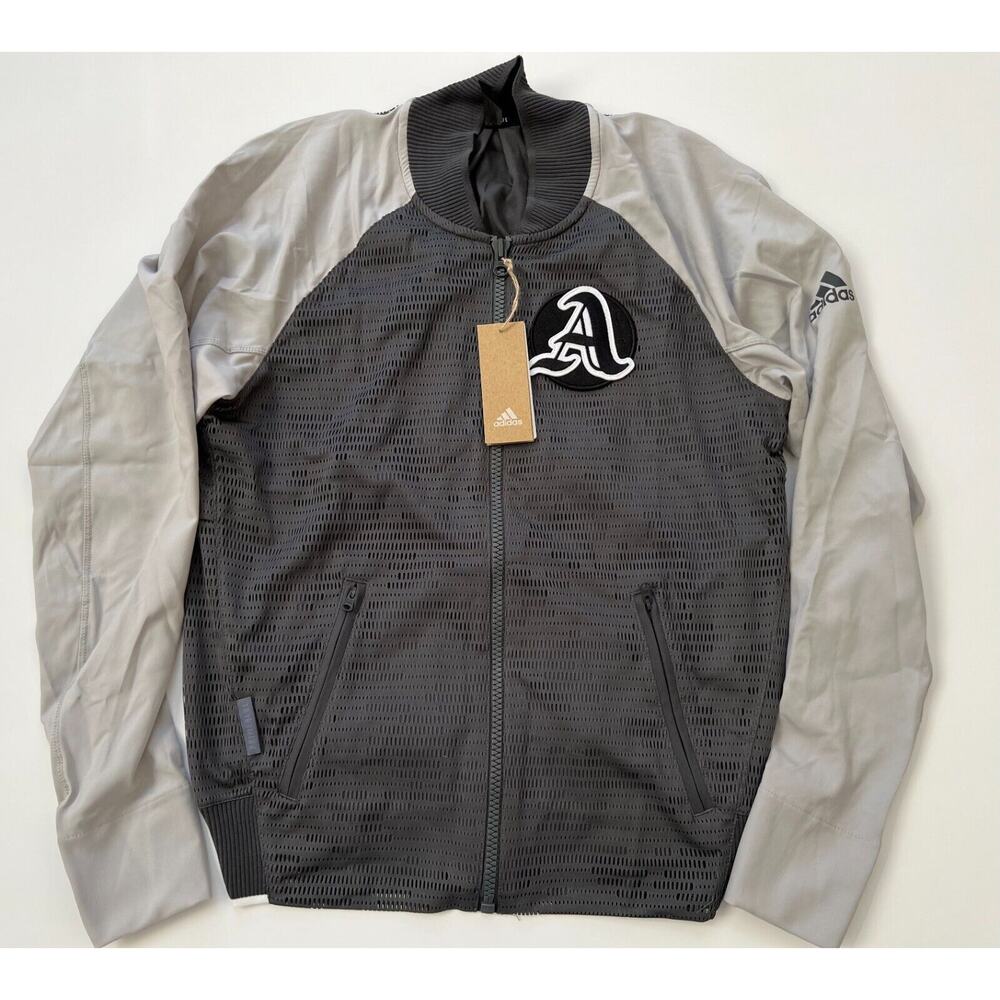 Adidas VRCT Primeblue Gray Jacket FP8121 Men’s Size S $100 NWT - Picture 1 of 9